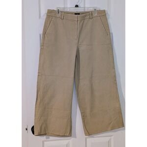 J. Crew Womens Ankle Crop Wide Leg Trousers Pants Size 14P Career Casual‎ NWOT